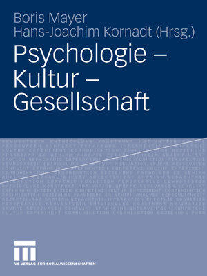 cover image of Psychologie--Kultur--Gesellschaft